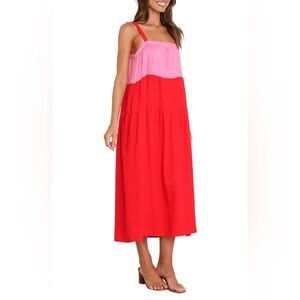 NEW Petal & Pup Aliana Pink and Red Dress